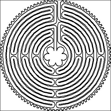 (image for) Circle Labyrinth With Edge-L03253*